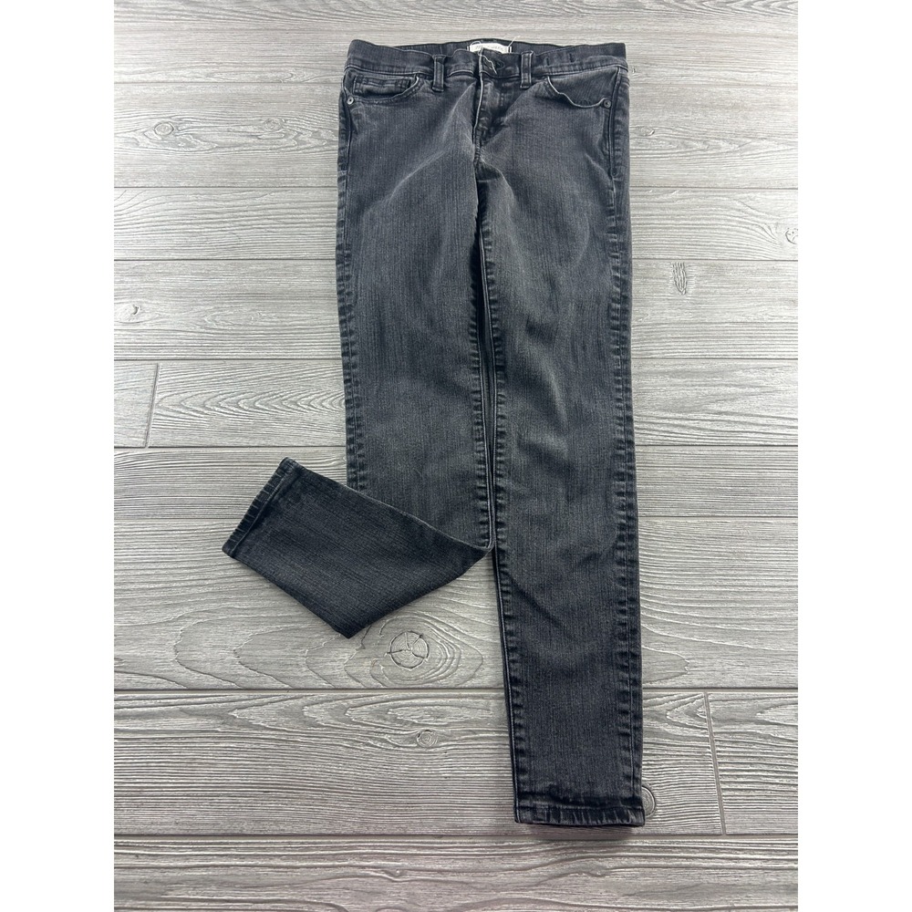 Madewell Womens Skinny Skinny Black Jeans Size 28 Stretch Mid Rise Denim